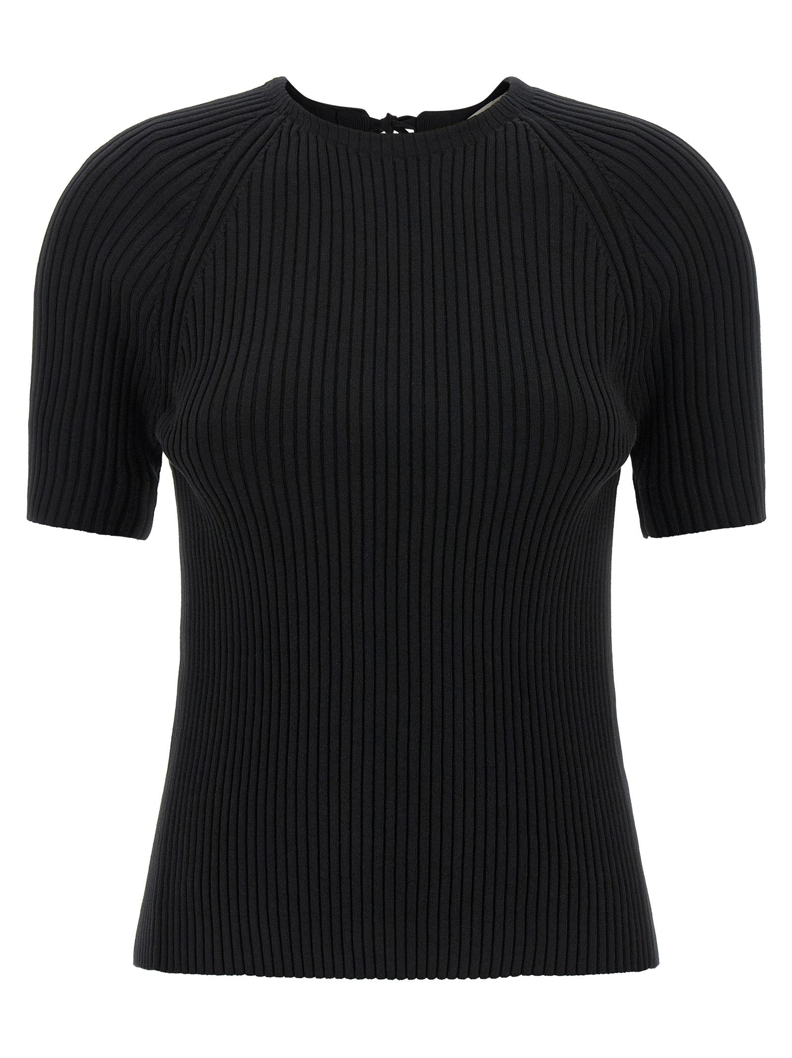 Tory Burch Back Closure Sweater Black