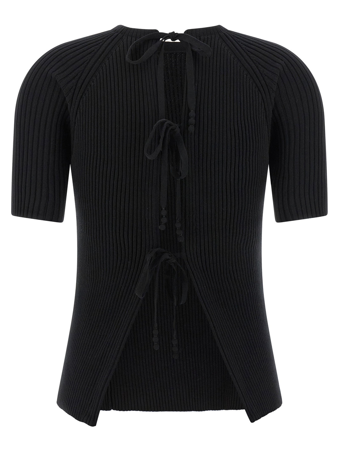 Tory Burch Back Closure Sweater Black