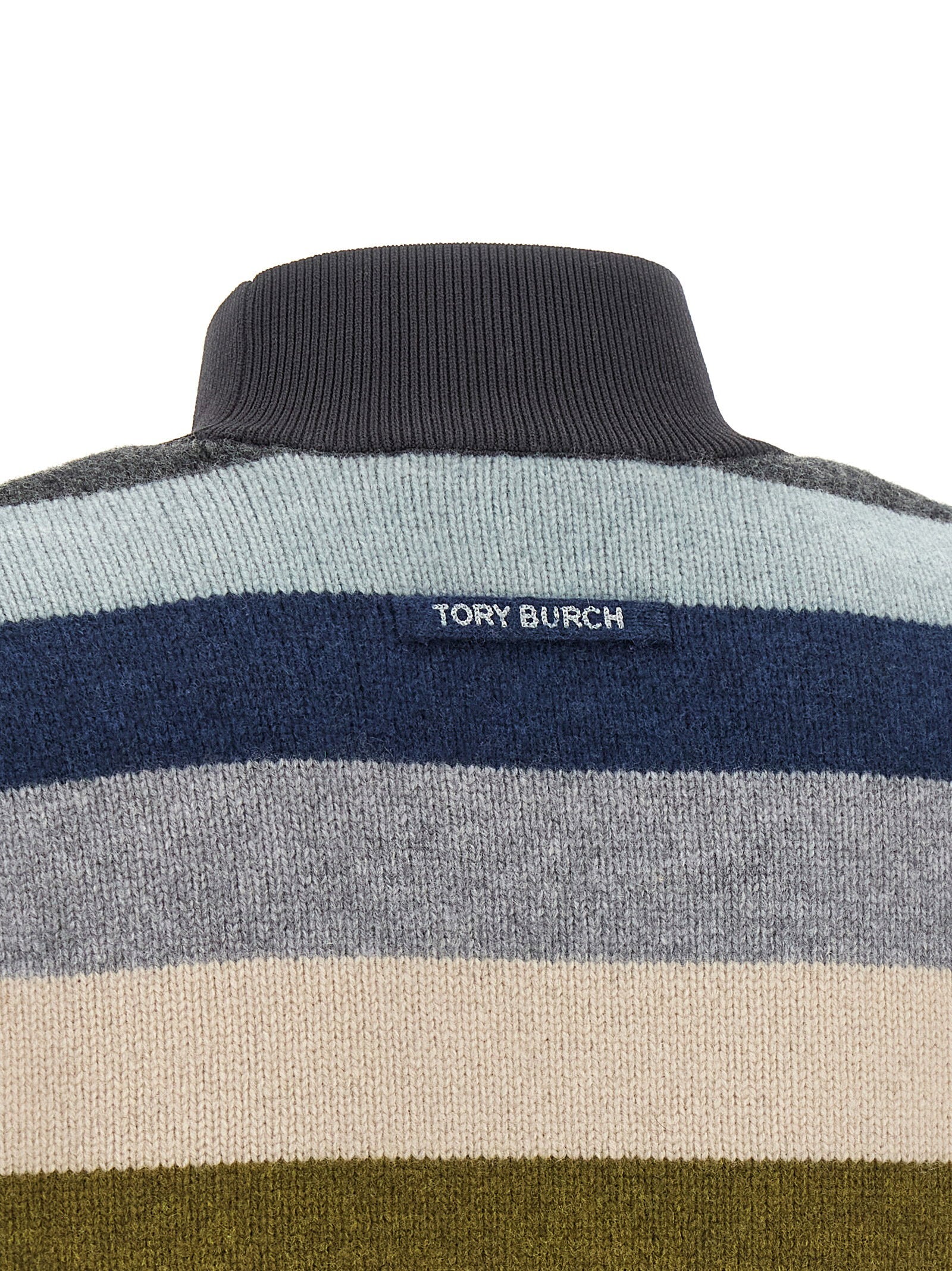 Tory Burch Striped Wool Sweater Multicolor