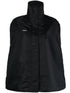 Coperni Logo-Patch Cape Bomber Jacket Black