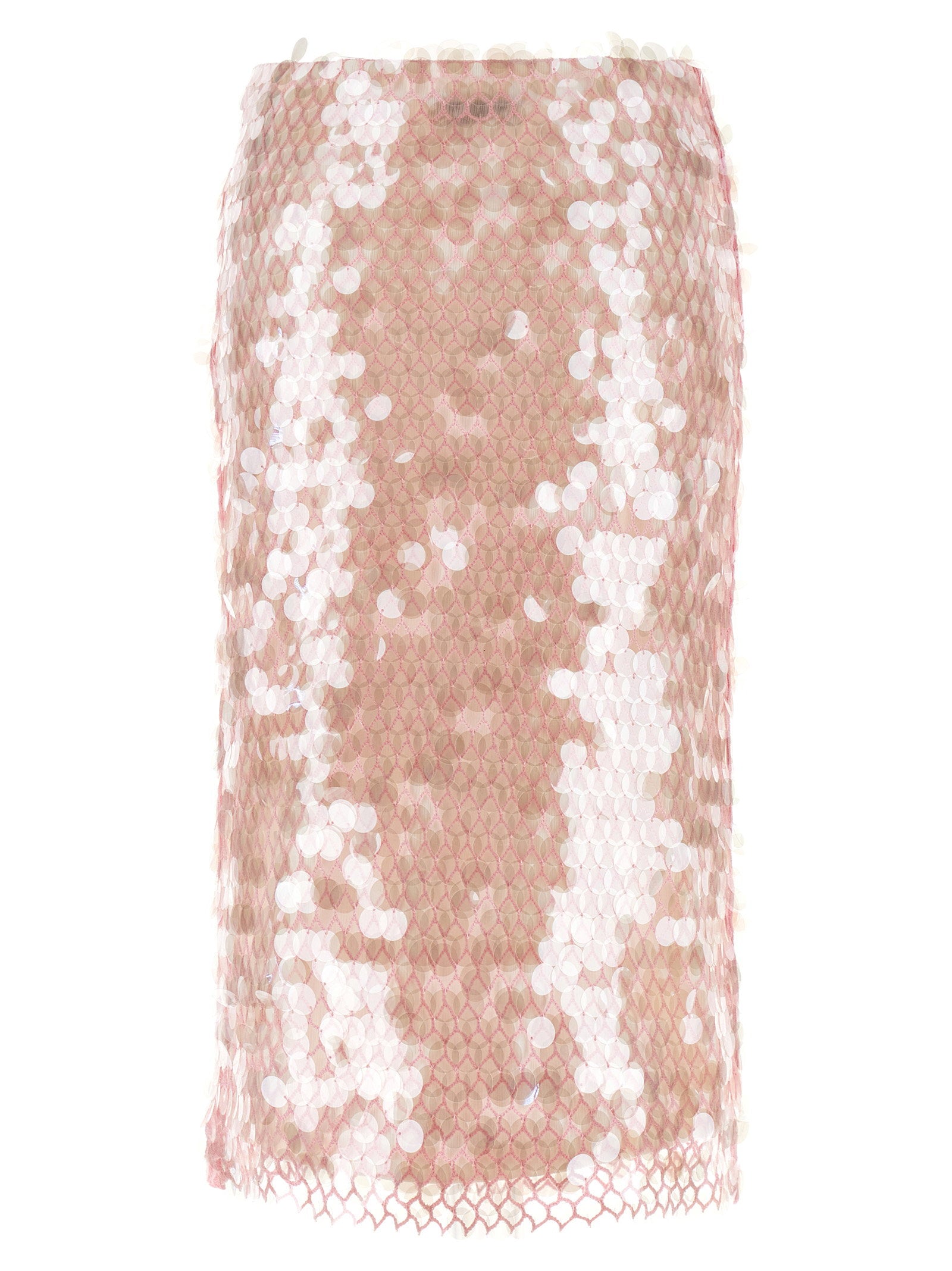 Tory Burch Maxi Sequin Skirt Pink