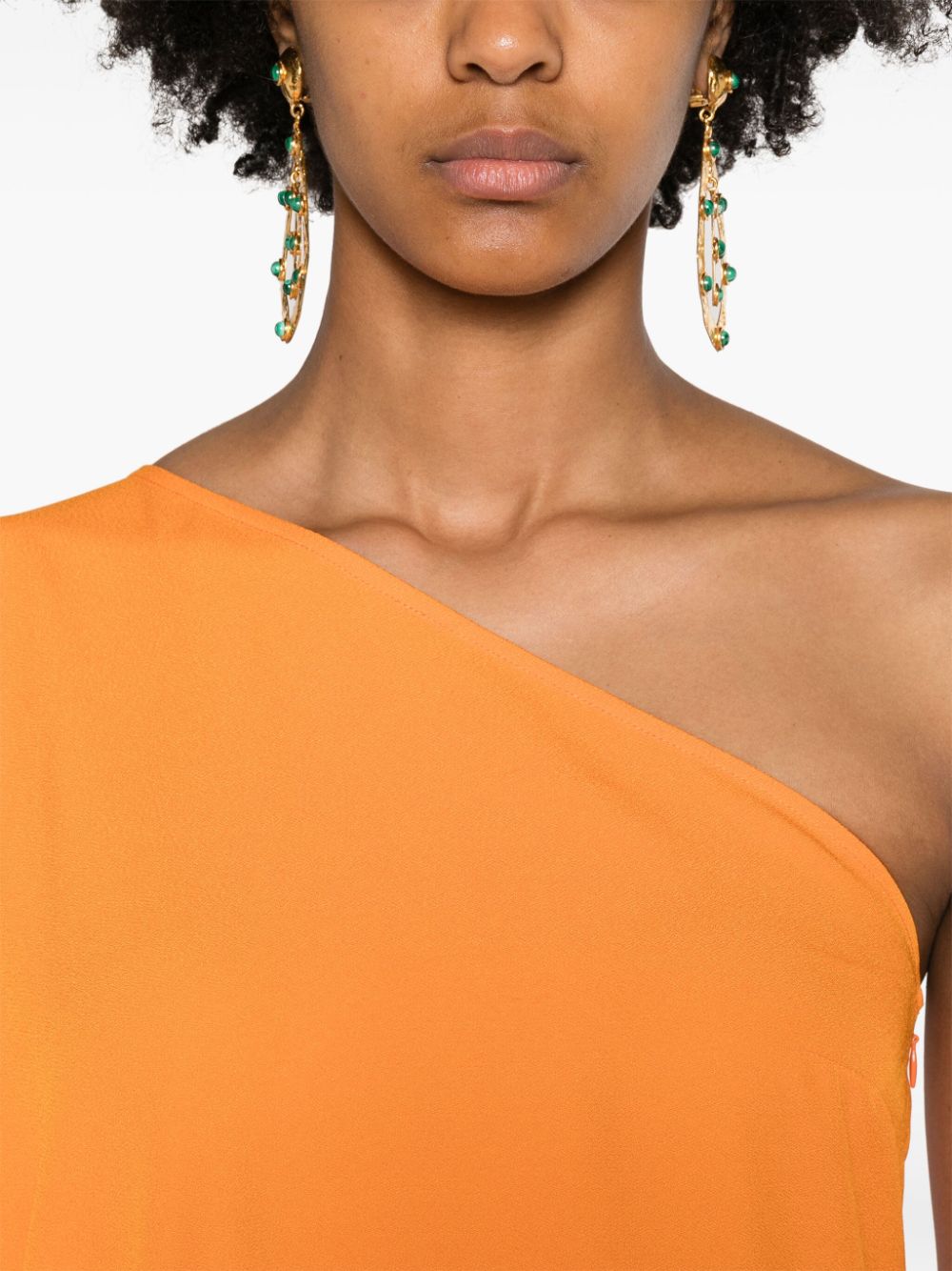 TALLER MARMO PRE Fringed Long Dress Orange