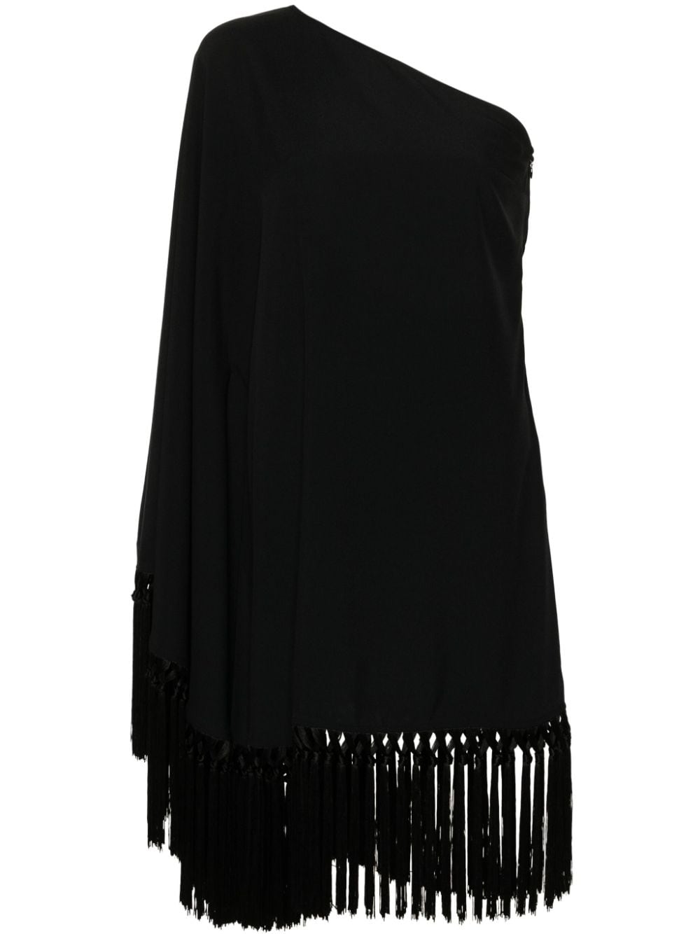 TALLER MARMO PRE Fringed Short Dress Black