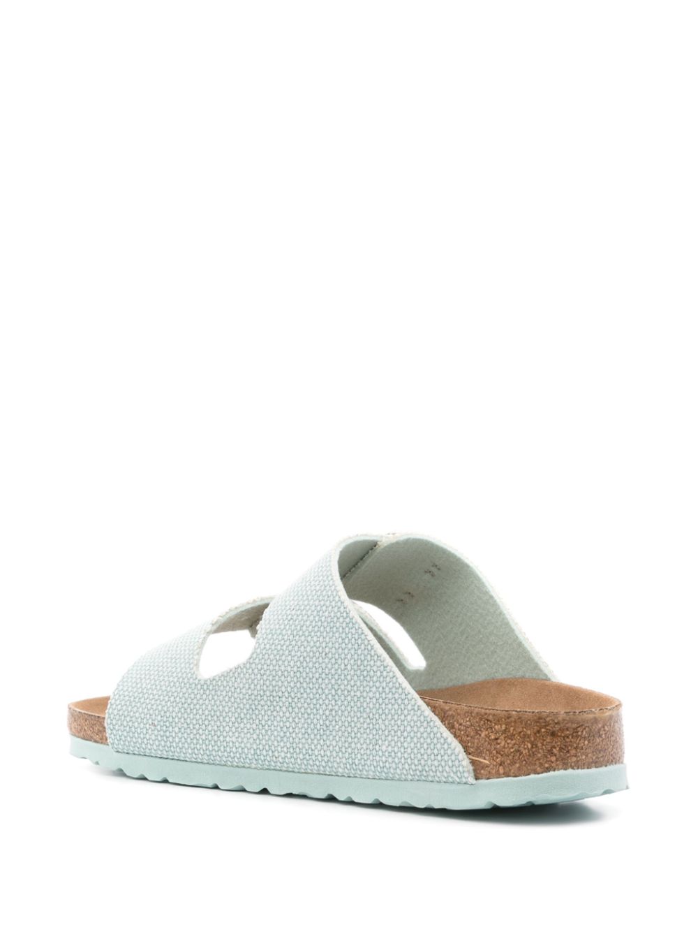 Birkenstock Arizona Big Buckle Vegan Suede Sandals Aqua Green