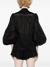 Zimmermann Lace-Trimmed Cotton Shirt Black Black