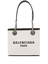 Balenciaga Small Duty Free Canvas Tote Bag Beige