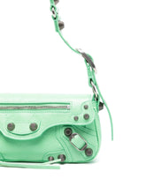 Balenciaga Le Cagole XS Green Leather Shoulder Bag Green