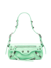 Balenciaga Le Cagole XS Green Leather Shoulder Bag Green