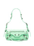 Balenciaga Le Cagole XS Green Leather Shoulder Bag Green