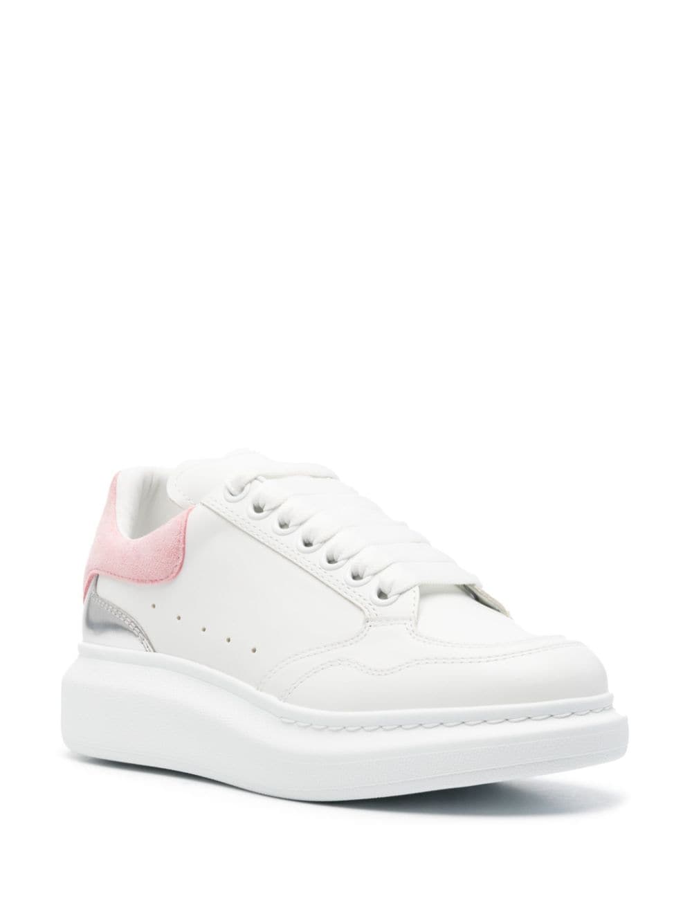 Alexander Mcqueen Oversized Leather Sneakers Pink