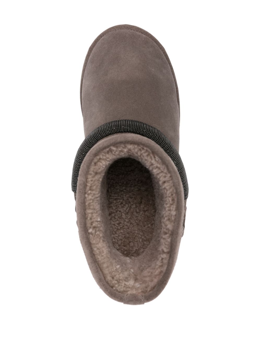Brunello Cucinelli Suede Ankle Boots Grey