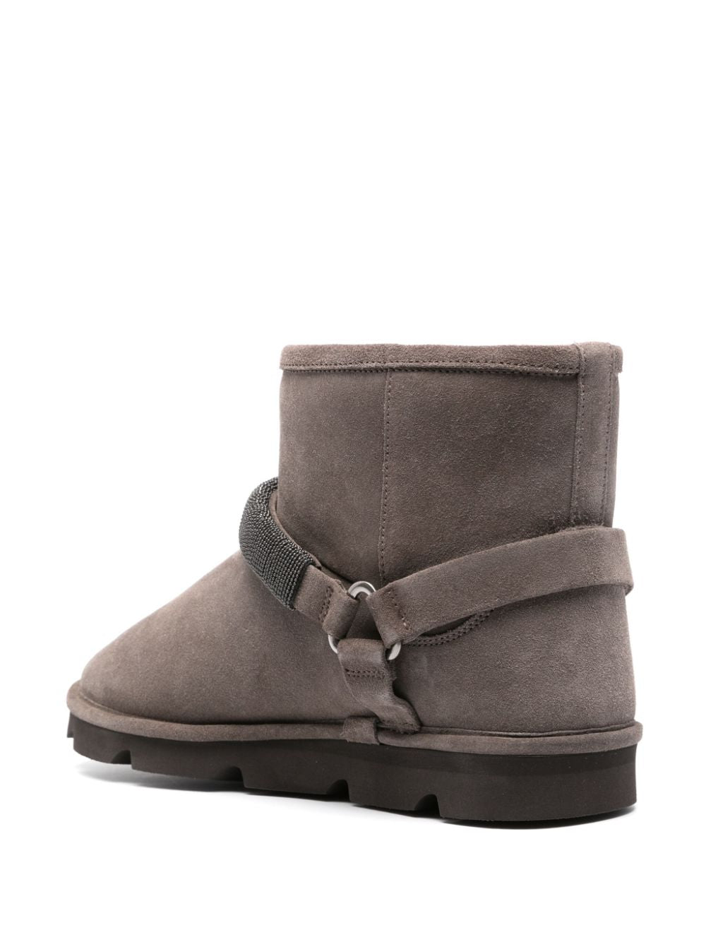 Brunello Cucinelli Suede Ankle Boots Grey