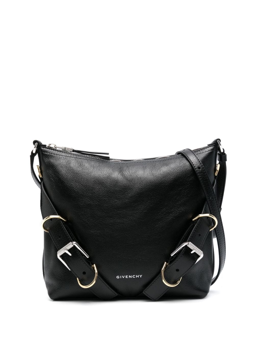 Givenchy Voyou Leather Crossbody Bag Black