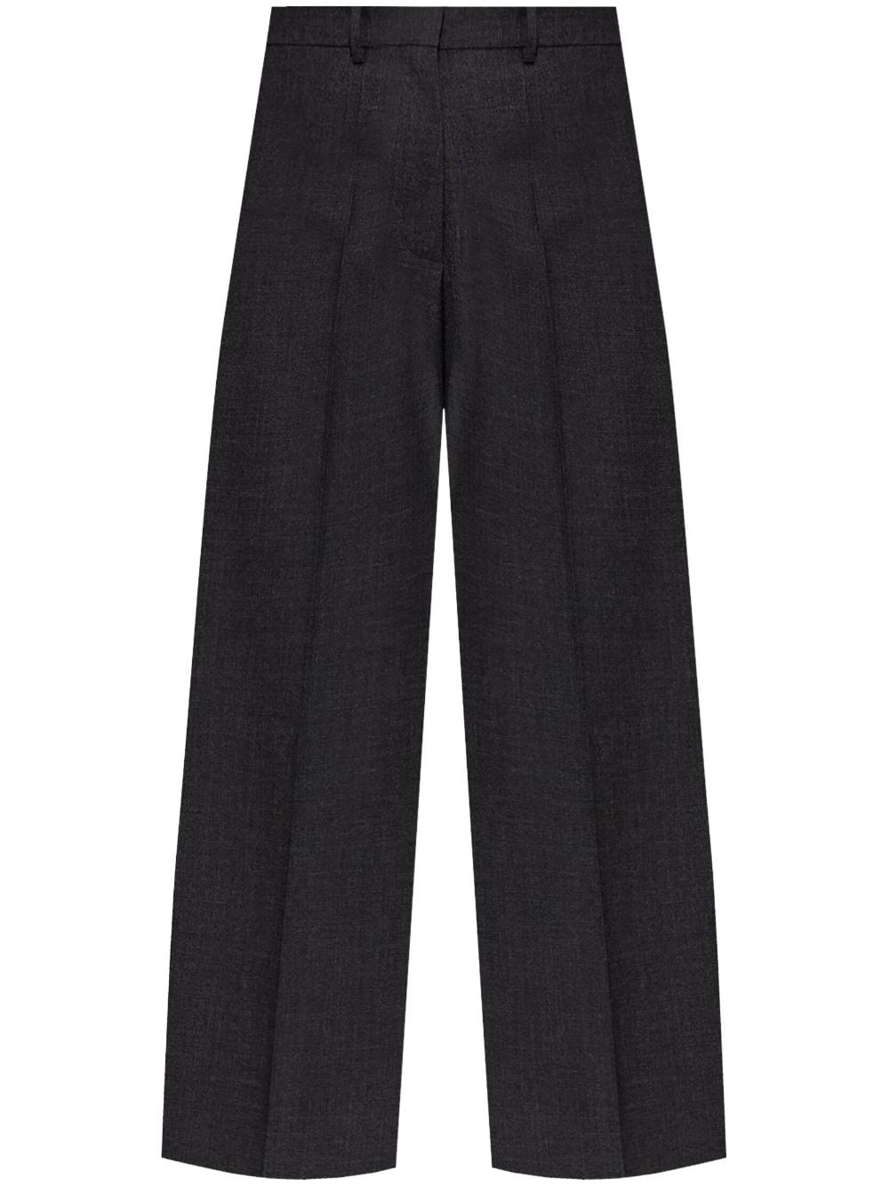 Givenchy Wide-leg Wool Trousers Grey