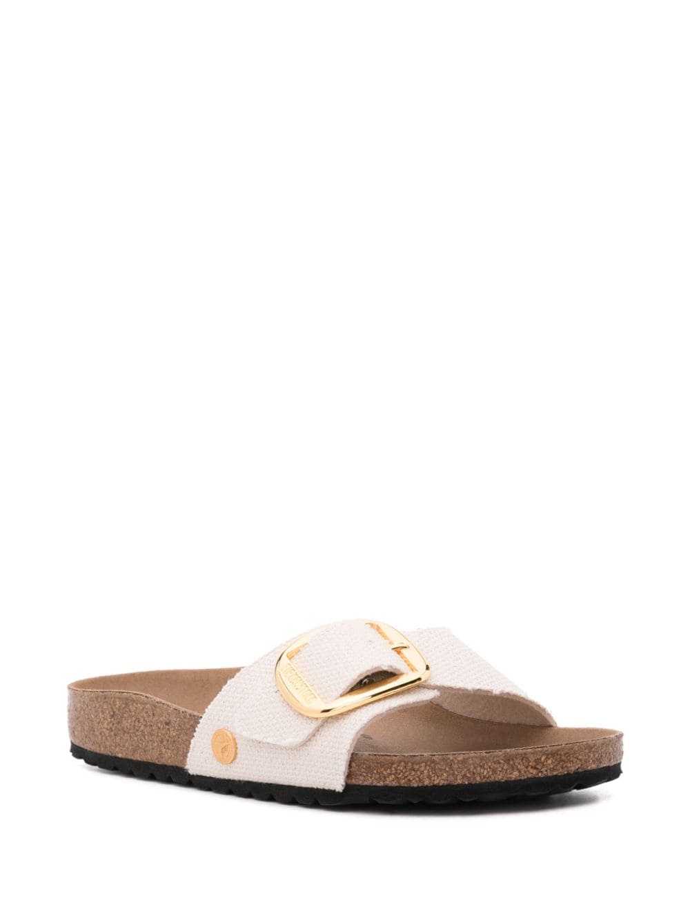 Birkenstock Madrid Big Buckle Canvas Sandals Grey