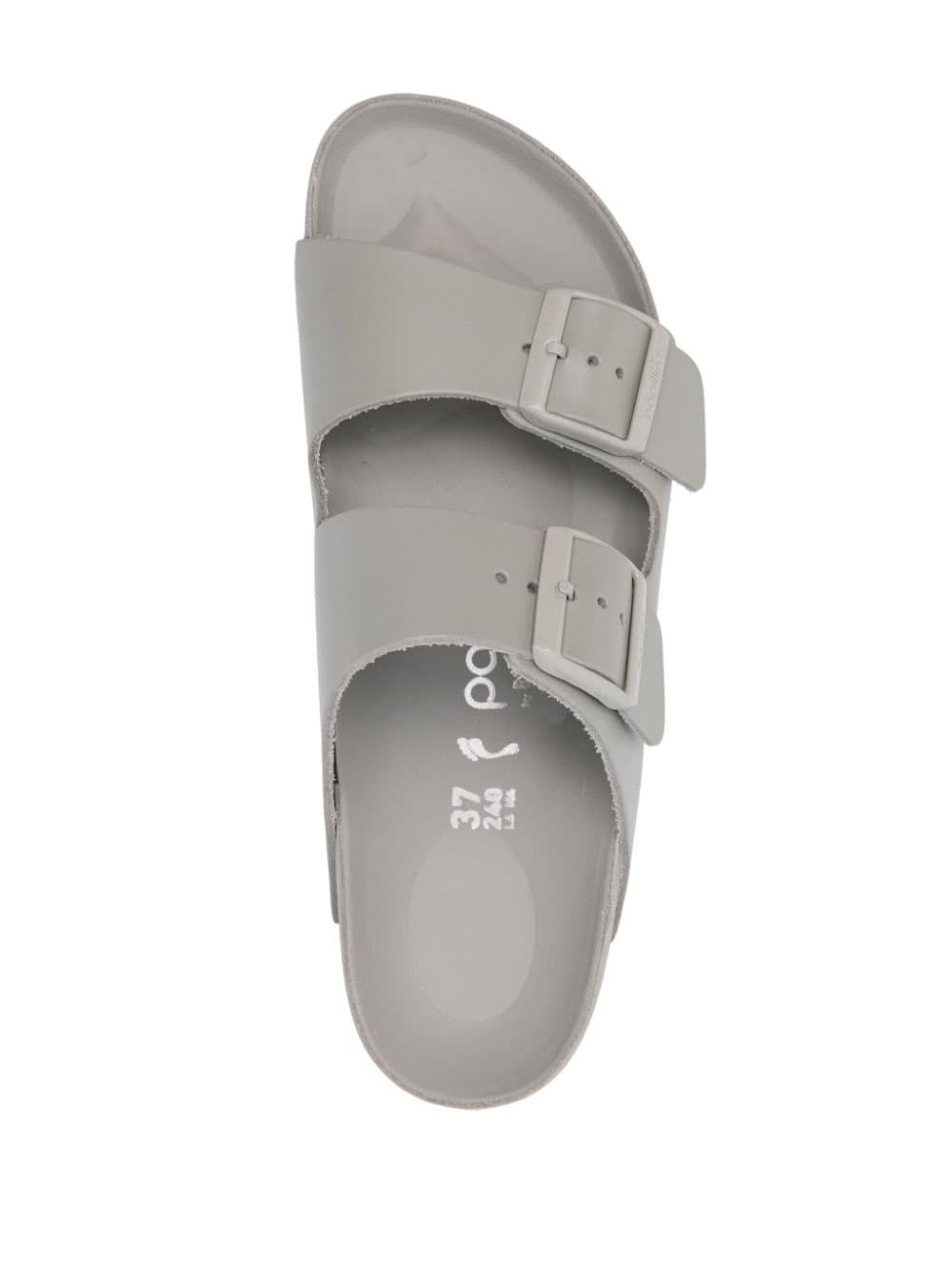 Birkenstock Arizona Platform Leather Sandals Grey