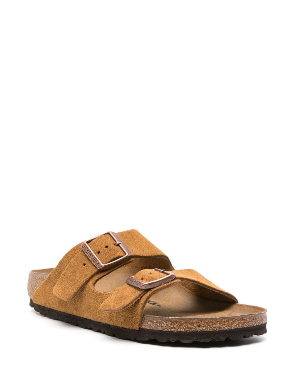 Birkenstock Arizona Suede Double-Strap Sandals Leather Brown