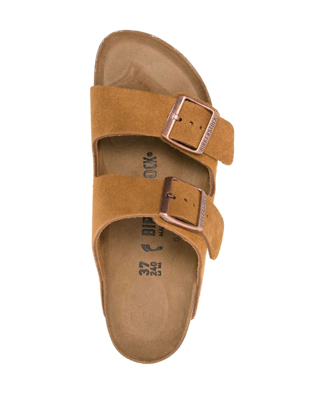 Birkenstock Arizona Suede Double-Strap Sandals Leather Brown