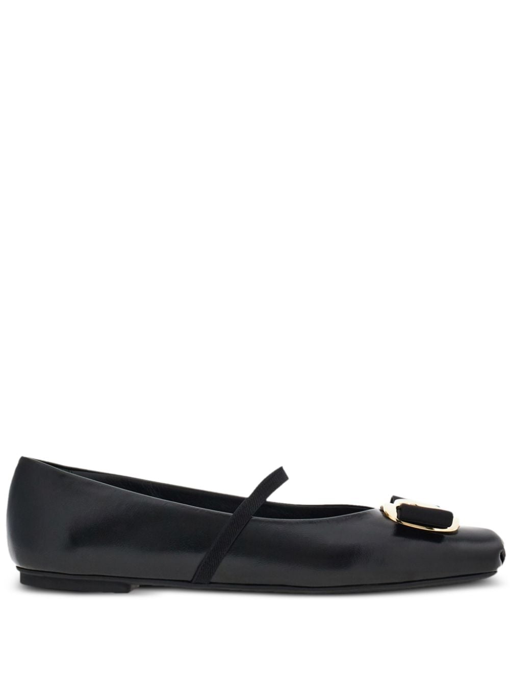 Ferragamo Vara Bow Ballet Flat Black