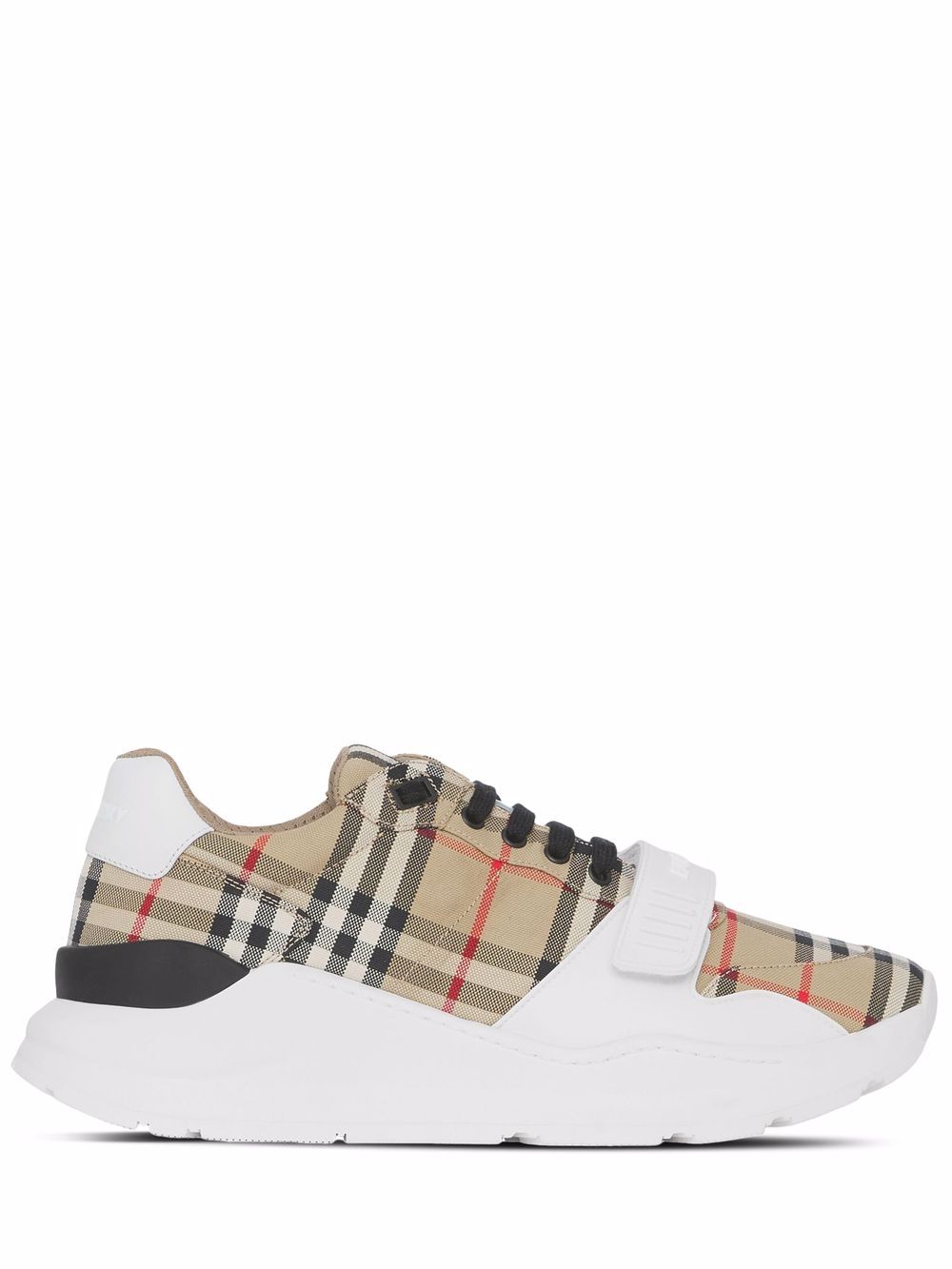 Burberry Regis Vintage Check Cotton Low-Top Sneakers White