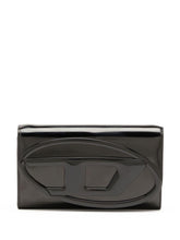 Diesel 1DR Leather Wallet Clutch Bag Black