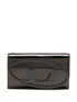 Diesel 1DR Leather Wallet Clutch Bag Black