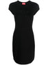 Diesel Cut-Out Cotton Mini Dress Black black