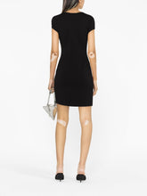 Diesel Cut-Out Cotton Mini Dress Black black