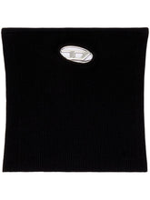 Diesel Ribbed Knit Strapless Cropped Top Black