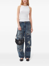 Ganni Small Bucky Recycled Nylon Crossbody Bag Black