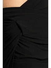 JACQUEMUS Asymmetric Draped Mini Skirt Black