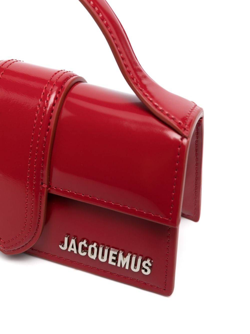JACQUEMUS The Bambino Leather Handbag Red