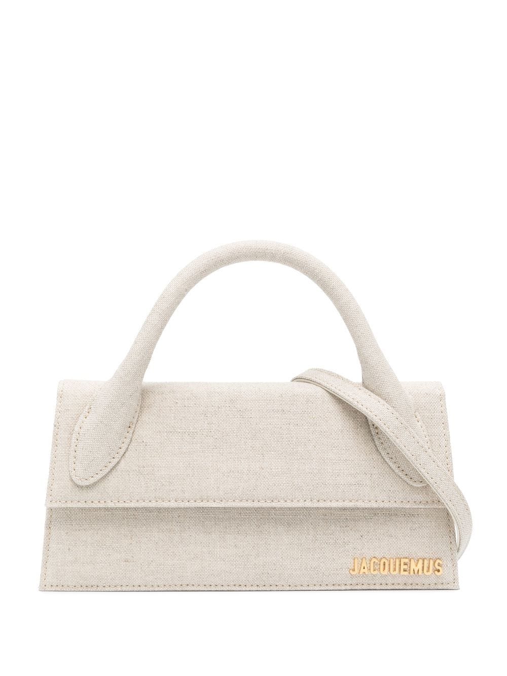 JACQUEMUS The Chiquito Long Handag Light Beige