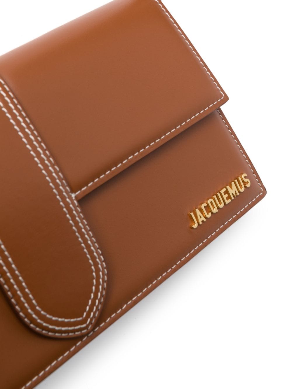 JACQUEMUS The Bambino Long Leather shoulder Bag Brown