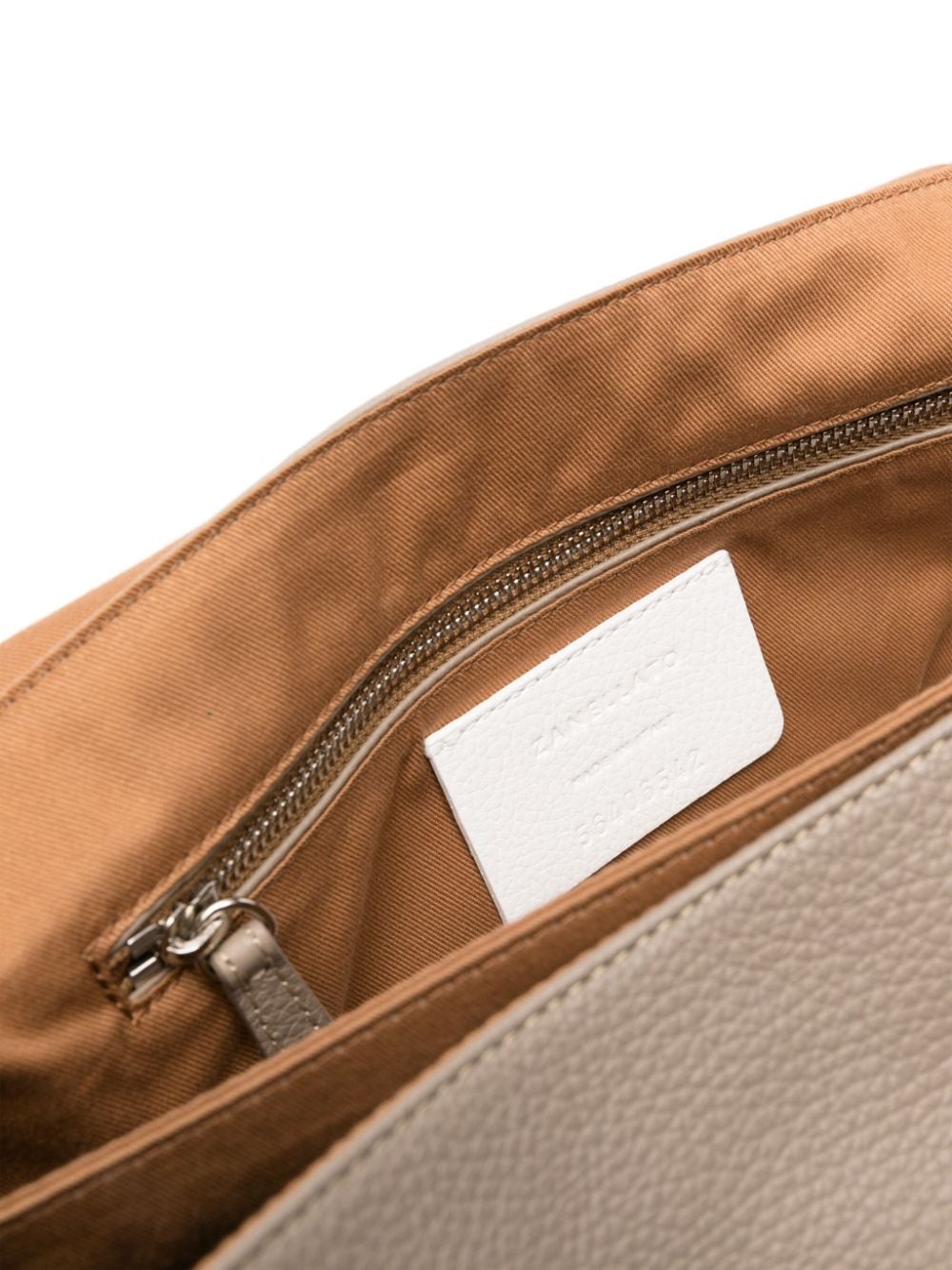 Zanellato Medium Daily Grained Calf Leather Tote Bag Grey