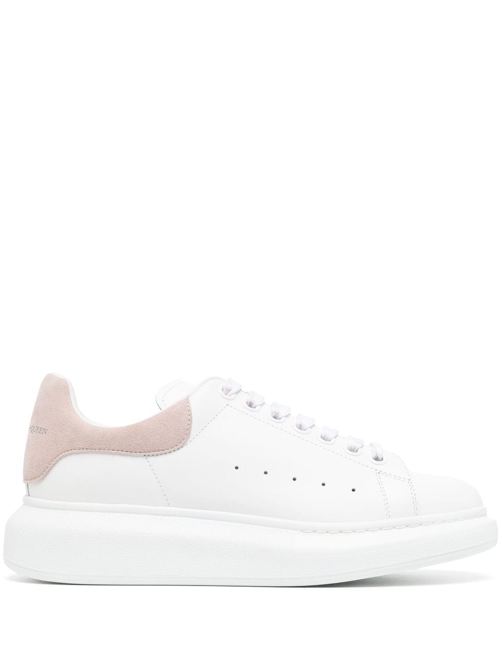 Alexander McQueen Oversized Leather Sneakers Pink