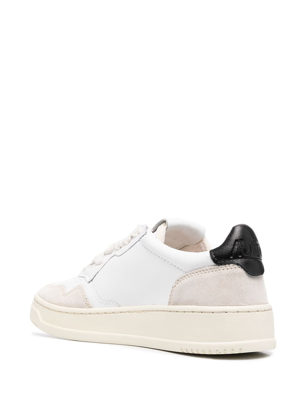 Autry Medalist Low-Top Sneakers in White and Black White