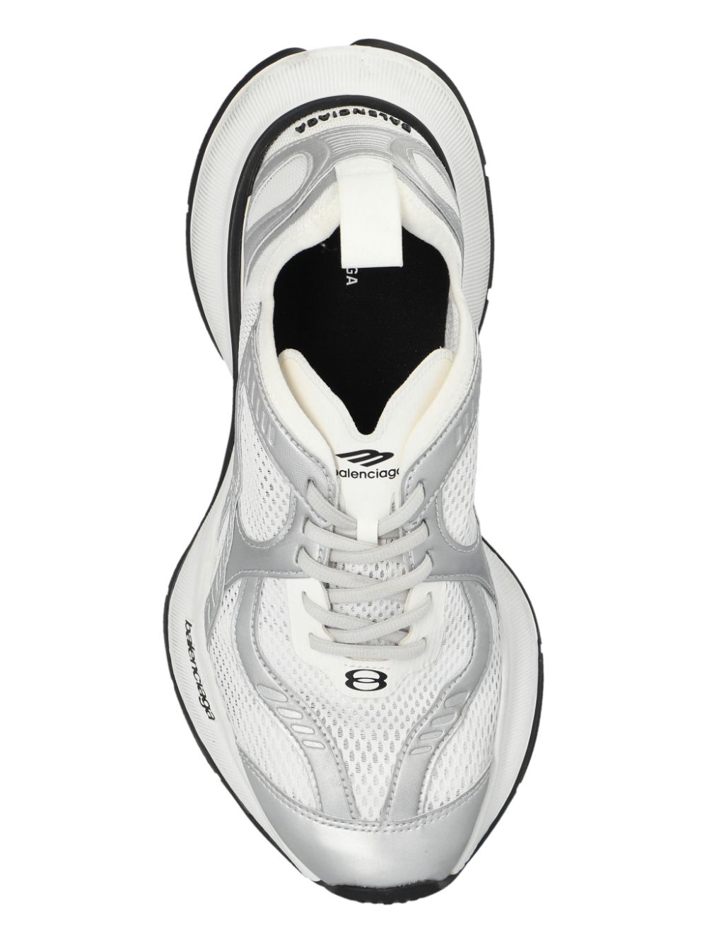 Balenciaga Circuit Paneled Mesh Chunky Sneakers White