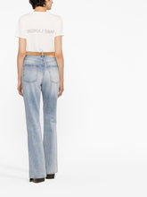 Saint Laurent Reverse Logo-Print Cotton T-Shirt White