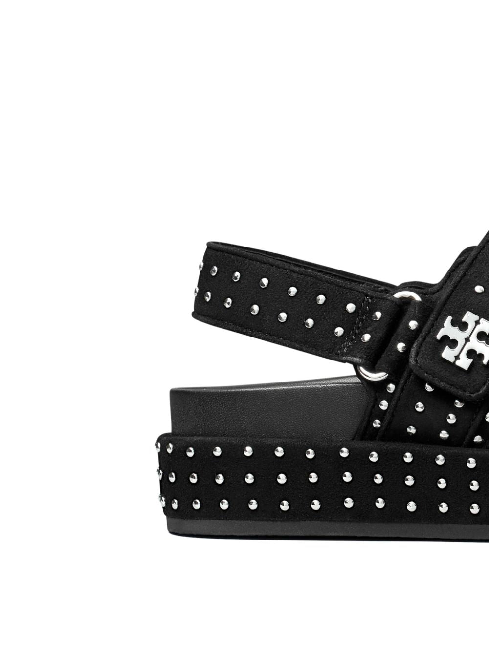 Tory Burch Kira studded suede platform sandals black