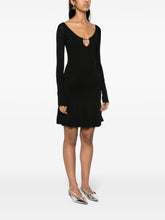 JACQUEMUS La Mini Robe Pralu Flared Mini Dress Black