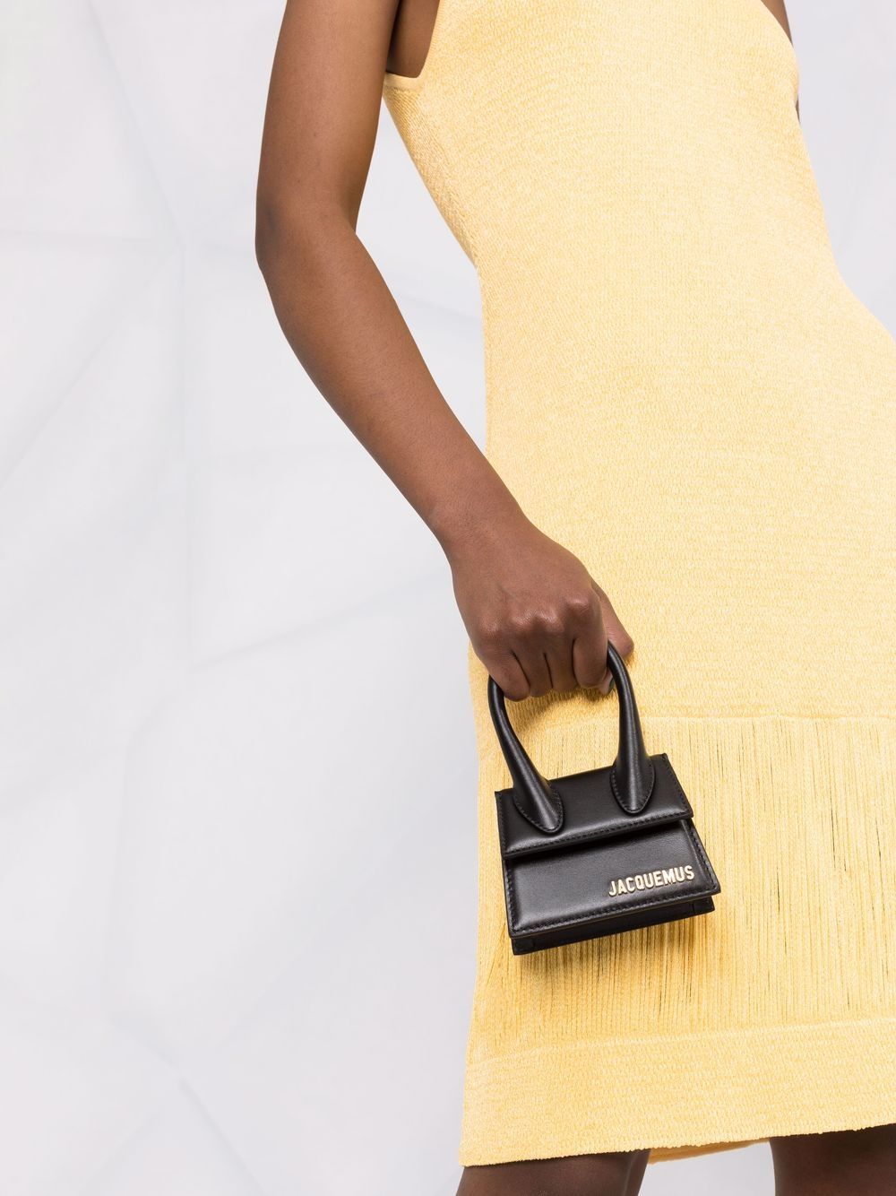 JACQUEMUS The Chiquito Leather Handbag Black
