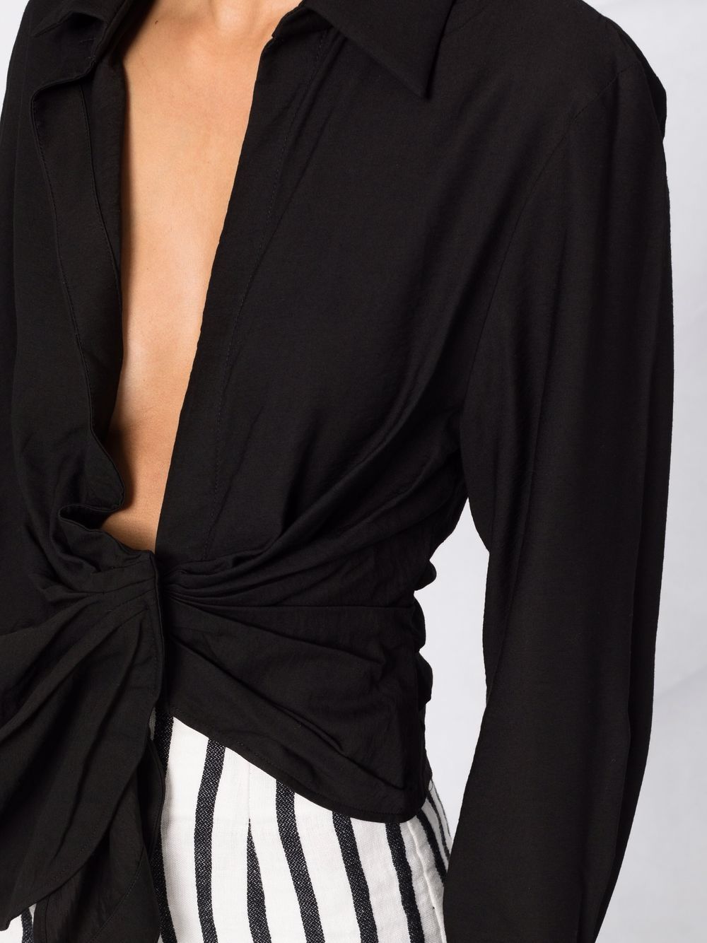 JACQUEMUS The Bahia Shirt Black