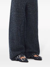 Ganni Denim Feminine Buckle Pointed Ballerinas Blue