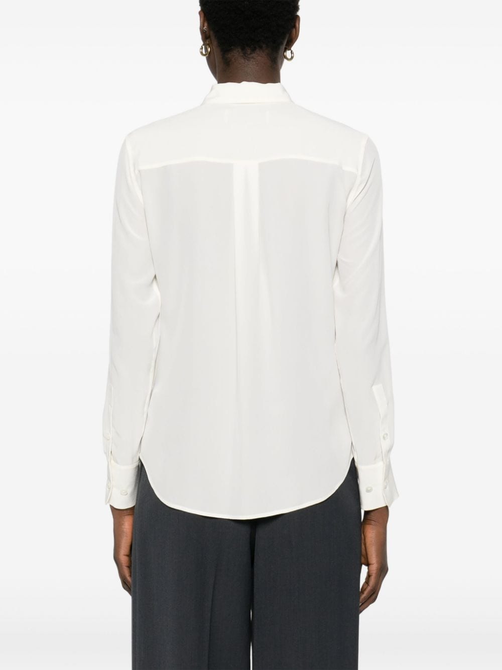 Equipment Signature Silk Shirt Cream
