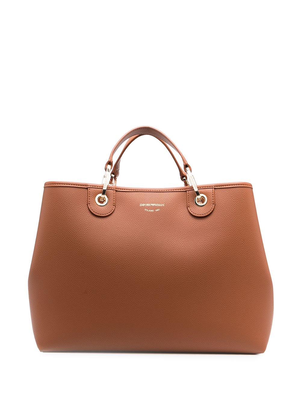 Emporio Armani MyEA Large Tote Bag Brown