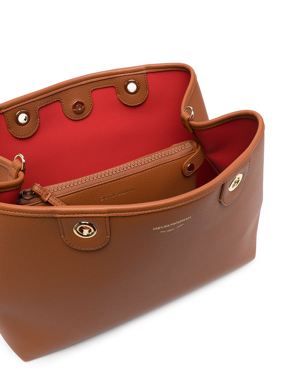 Emporio Armani MyEA Large Tote Bag Brown