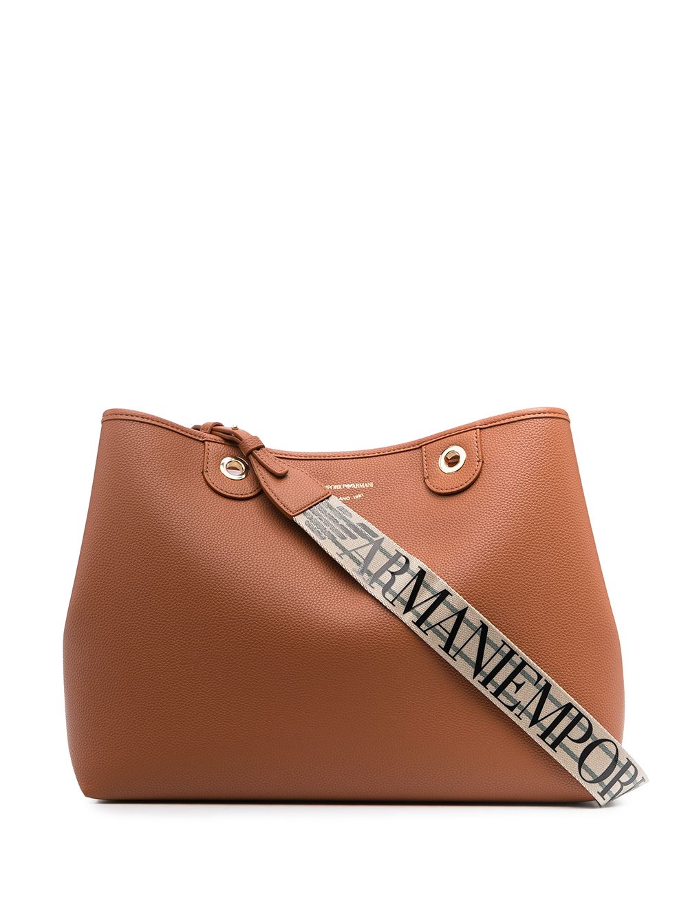 Emporio Armani MyEA Large Tote Bag Brown