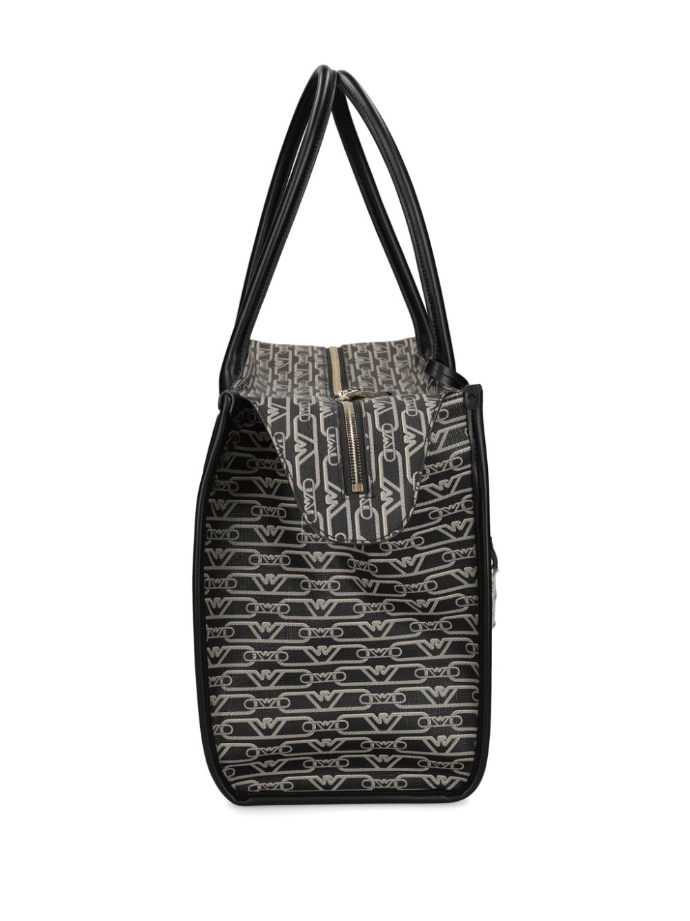 Emporio Armani Jacquard Tote Bag Black