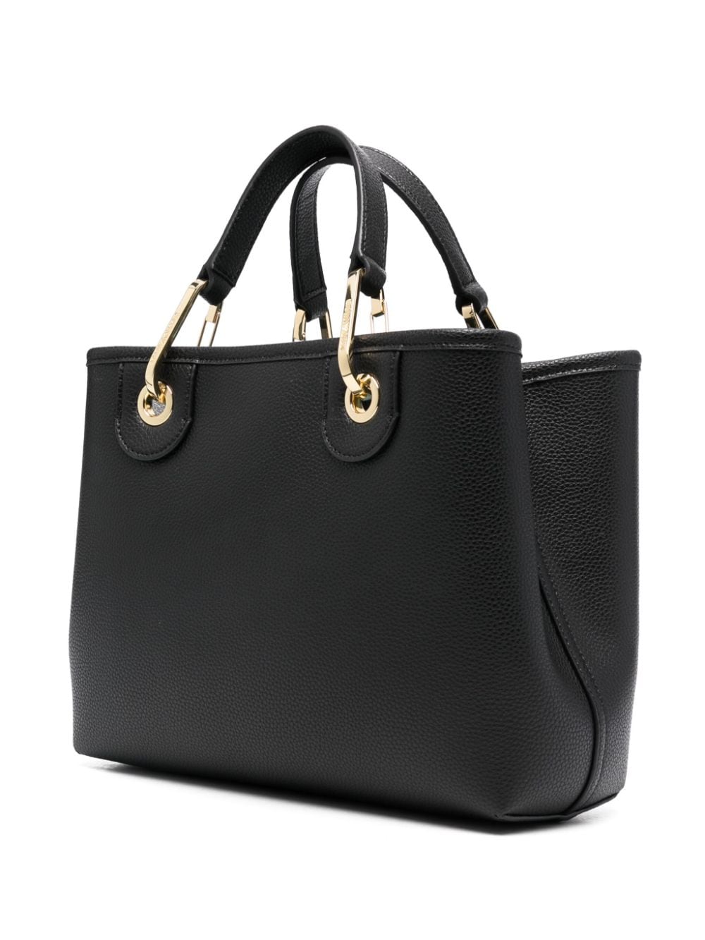 Emporio Armani MyEA Embossed Logo Handbag Black